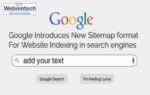 Google Introduces New Sitemap format For Website Indexing in search engines